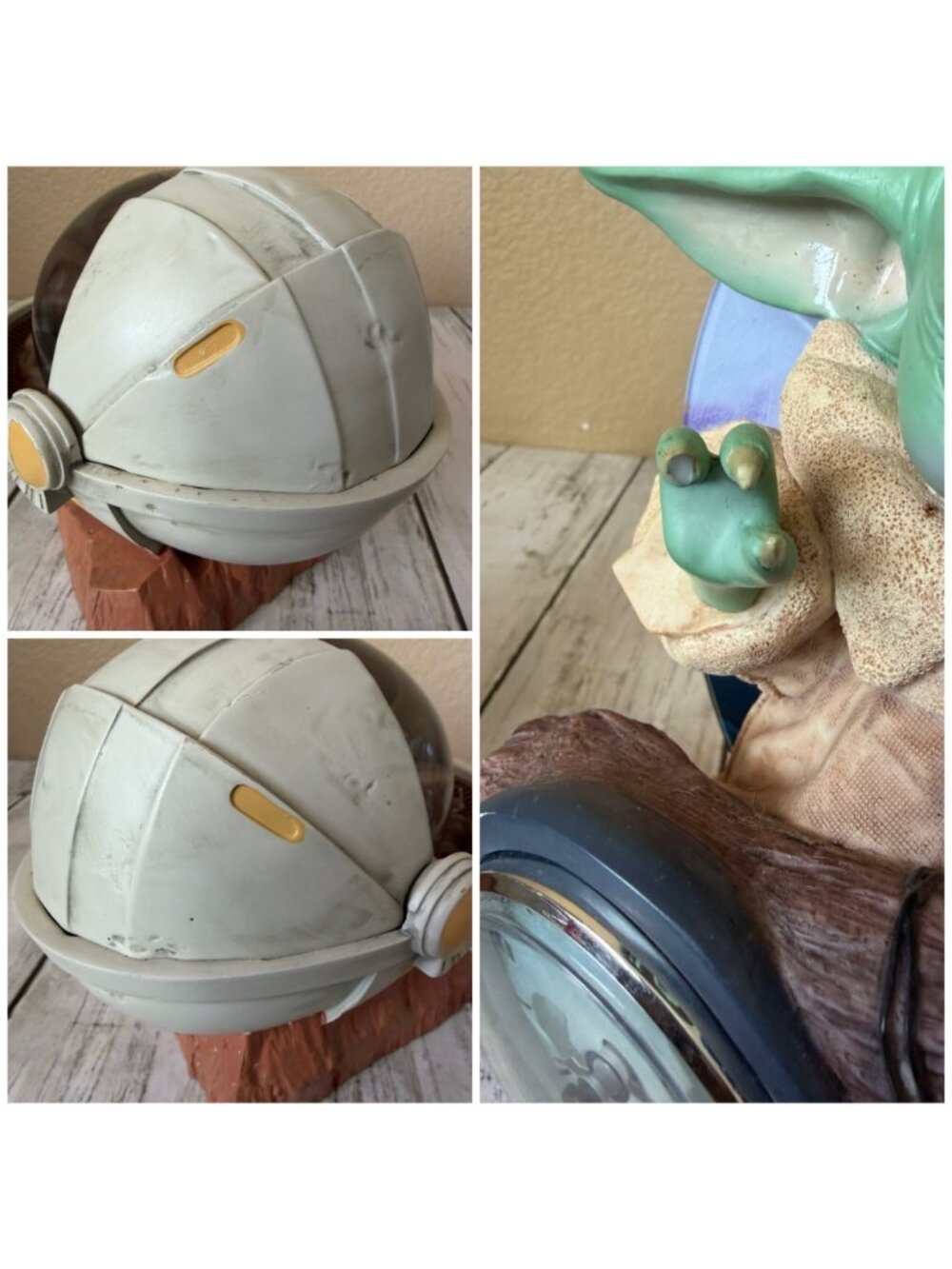 Star Wars Mandalorian Grogu Lot Bradford Exchange Clock & Water Globe w/COA - Picture 13 of 16